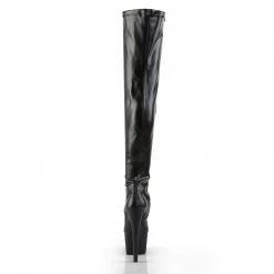 PLEASER ADORE-3000 BLACK MATTE 7 INCH THIGH HIGH BOOTS