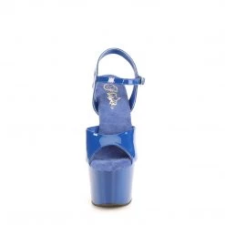 PLEASER ADORE-709 ROYAL BLUE 7 INCH HIGH HEEL PLATFORM SHOES SIZE 7