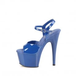 PLEASER ADORE-709 ROYAL BLUE 7 INCH HIGH HEEL PLATFORM SHOES SIZE 7