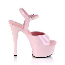 PLEASER ASPIRE-609 Baby Pink 6 Inch High Heel Platform Shoes