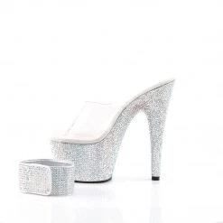 PLEASER BEJEWELED-712RS RHINESTONE 7 INCH HIGH HEEL PLATFORM SHOES