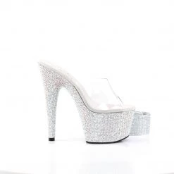 PLEASER BEJEWELED-712RS RHINESTONE 7 INCH HIGH HEEL PLATFORM SHOES