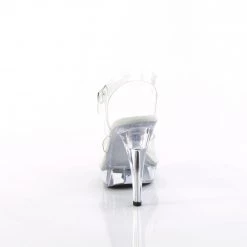 FABULICIOUS COCKTAIL-508 CLEAR 5 INCH HIGH HEEL PLATFORM SHOES