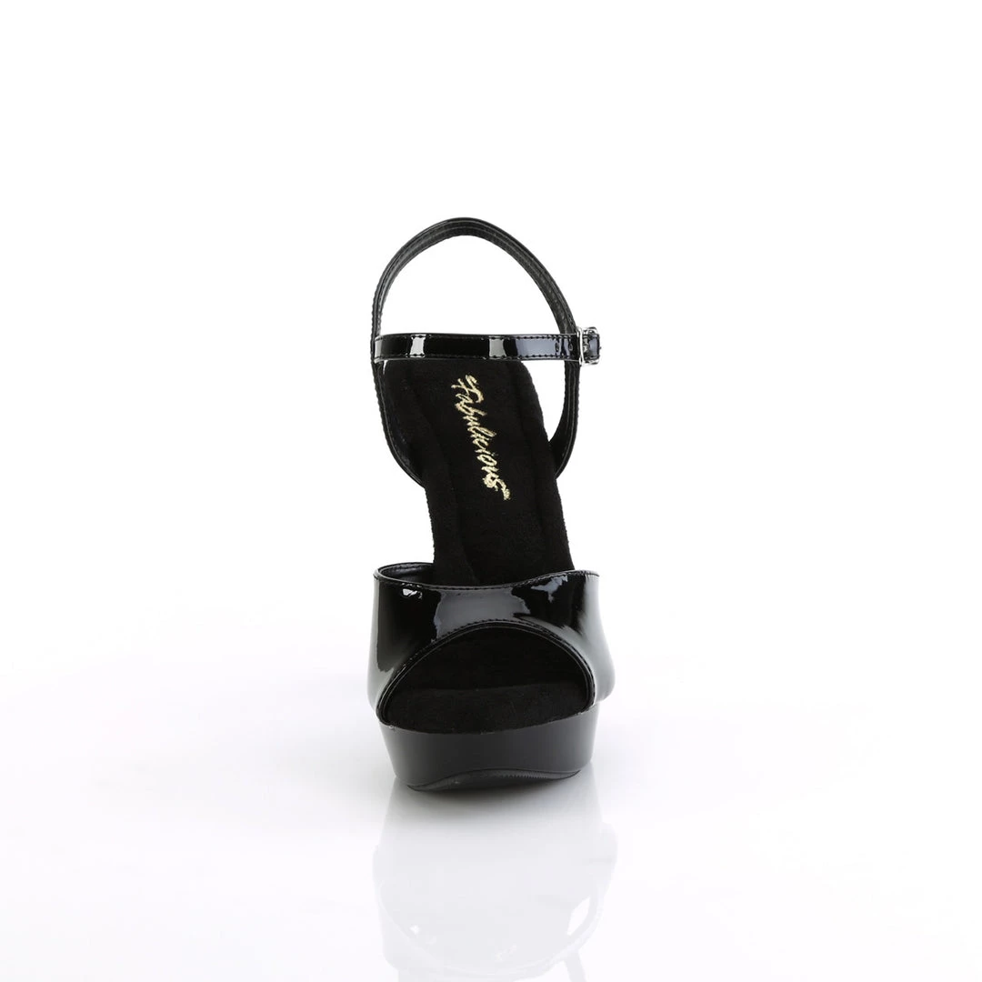 FABULICIOUS COCKTAIL-509 BLACK 5 INCH HIGH HEEL PLATFORM SHOES