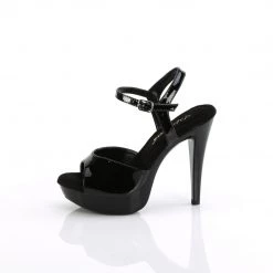 FABULICIOUS COCKTAIL-509 BLACK 5 INCH HIGH HEEL PLATFORM SHOES