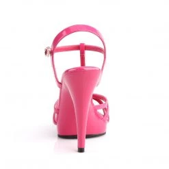 FABULICOUS FABULICIOUS FLAIR-420 HOT PINK 4.5 INCH HIGH HEEL SHOES