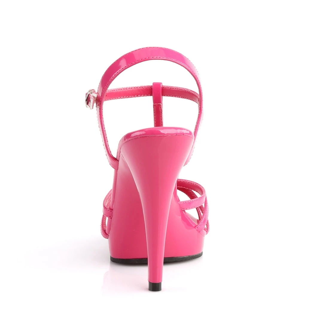 FABULICOUS FABULICIOUS FLAIR-420 HOT PINK 4.5 INCH HIGH HEEL SHOES