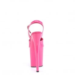 PLEASER FLAMINGO-809 HOT PINK 8 INCH HIGH HEEL PLATFORM SHOES SIZE 8