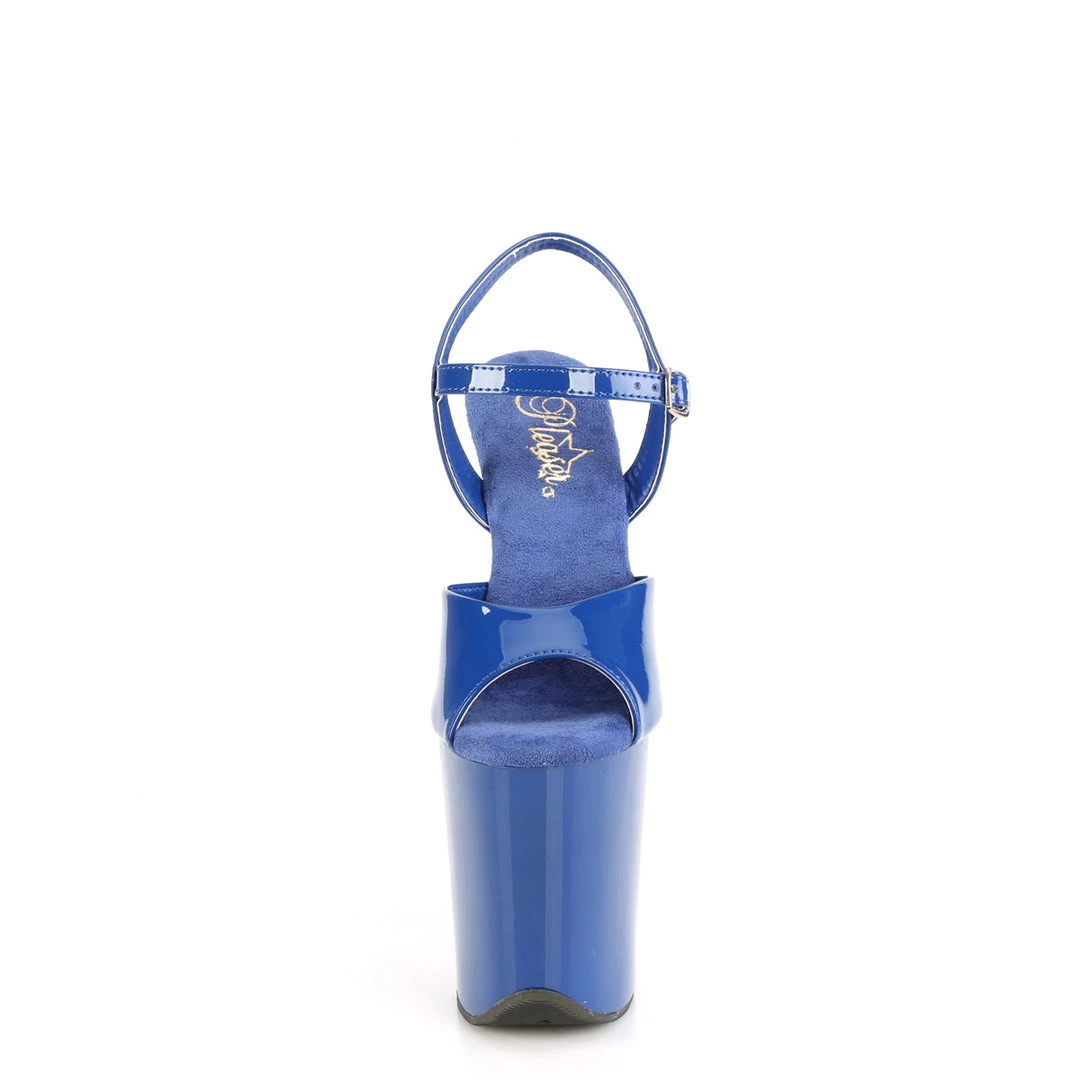 PLEASER FLAMINGO-809 ROYAL BLUE 8 INCH HIGH HEEL PLATFORM SHOES SIZE 7