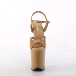 PLEASER FLAMINGO-809 TOFFEE 8 INCH HIGH HEEL PLATFORM SHOES SIZE 8