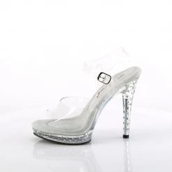 FABULICIOUS GLORY-508SDT CLEAR BODY FITNESS 5 INCH HIGH HEEL SHOES