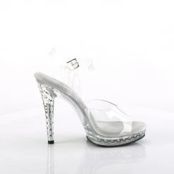 FABULICIOUS GLORY-508SDT CLEAR BODY FITNESS 5 INCH HIGH HEEL SHOES