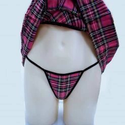 Shoes Of Hollywood ADULT SCHOOLGIRL COSTUME WHITE TOP 3 PIECE Costumes