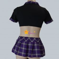 Shoes Of Hollywood Costumes ADULT SCHOOLGIRL COSTUME BLACK TOP 3 PIECE