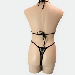 Shoes Of Hollywood LEOPARD SEQUIN PRINT BIKINI