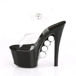 PLEASER KNUCKS-708 KNUCKLE DUSTER 7 INCH HIGH HEEL PLATFORM SHOES SIZE 7