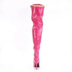 PLEASER SEDUCE-3000 HOT PINK SINGLE SOLE 5 INCH THIGH HIGH BOOTS SIZE 7
