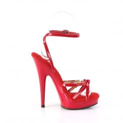 FABULICIOUS SULTRY-638 RED 6 INCH HIGH HEEL SHOES SIZE 7