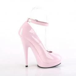 FABULICIOUS SULTRY-686 BABY PINK 6 INCH HIGH HEEL SHOES SIZE 7 FABULICOUS