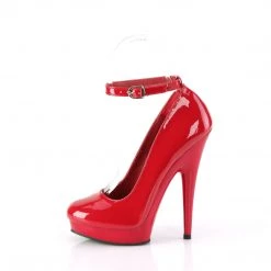 FABULICIOUS SULTRY-686 RED 6 INCH HIGH HEEL SHOES SIZE 8