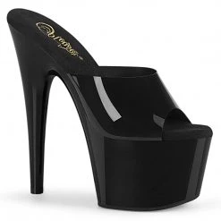 PLEASER ADORE-701N BLACK 7 INCH HIGH HEEL PLATFORM SHOES SIZE 7
