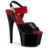 PLEASER ADORE-714 BLACK 7 INCH HIGH HEEL PLATFORM SHOES SIZE 7