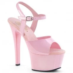 PLEASER ASPIRE-609 Baby Pink 6 Inch High Heel Platform Shoes