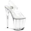 PLEASER FLAMINGO-808 CLEAR 8 INCH HIGH HEEL PLATFORM SHOES