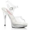 FABULICOUS FABULICIOUS GLORY-508 CLEAR BODY FITNESS 5 INCH HIGH HEEL SHOES SIZE 7