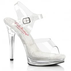 FABULICOUS FABULICIOUS GLORY-508 CLEAR BODY FITNESS 5 INCH HIGH HEEL SHOES SIZE 7