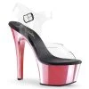 PLEASER ASPIRE-608 BABY PINK CHROME 6 INCH HIGH HEEL PLATFORM SHOES SIZE 7