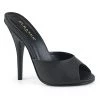 PLEASER SEDUCE-101 MATTE BLACK HIGH HEEL SINGLE SOLE SHOES SIZE 8