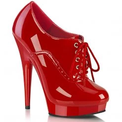 FABULICIOUS SULTRY-660 RED OXFORD 6 INCH HIGH HEEL SHOES SIZE 7 FABULICOUS