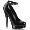 FABULICIOUS SULTRY-686 BLACK 6 INCH HIGH HEEL SHOES SIZE 7