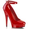 FABULICIOUS SULTRY-686 RED 6 INCH HIGH HEEL SHOES SIZE 8
